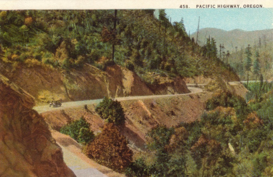 Pacific Highway in the Canyon, 1934.