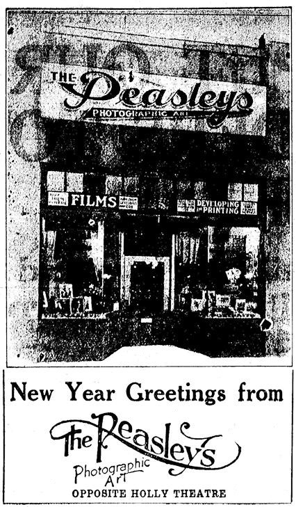 The Peasleys ad, January 1, 1932 Medford Mail Tribune