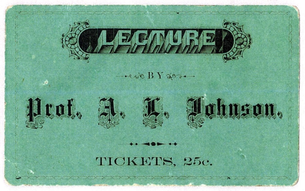 A. L. Johnson ticket SOHS M44B4