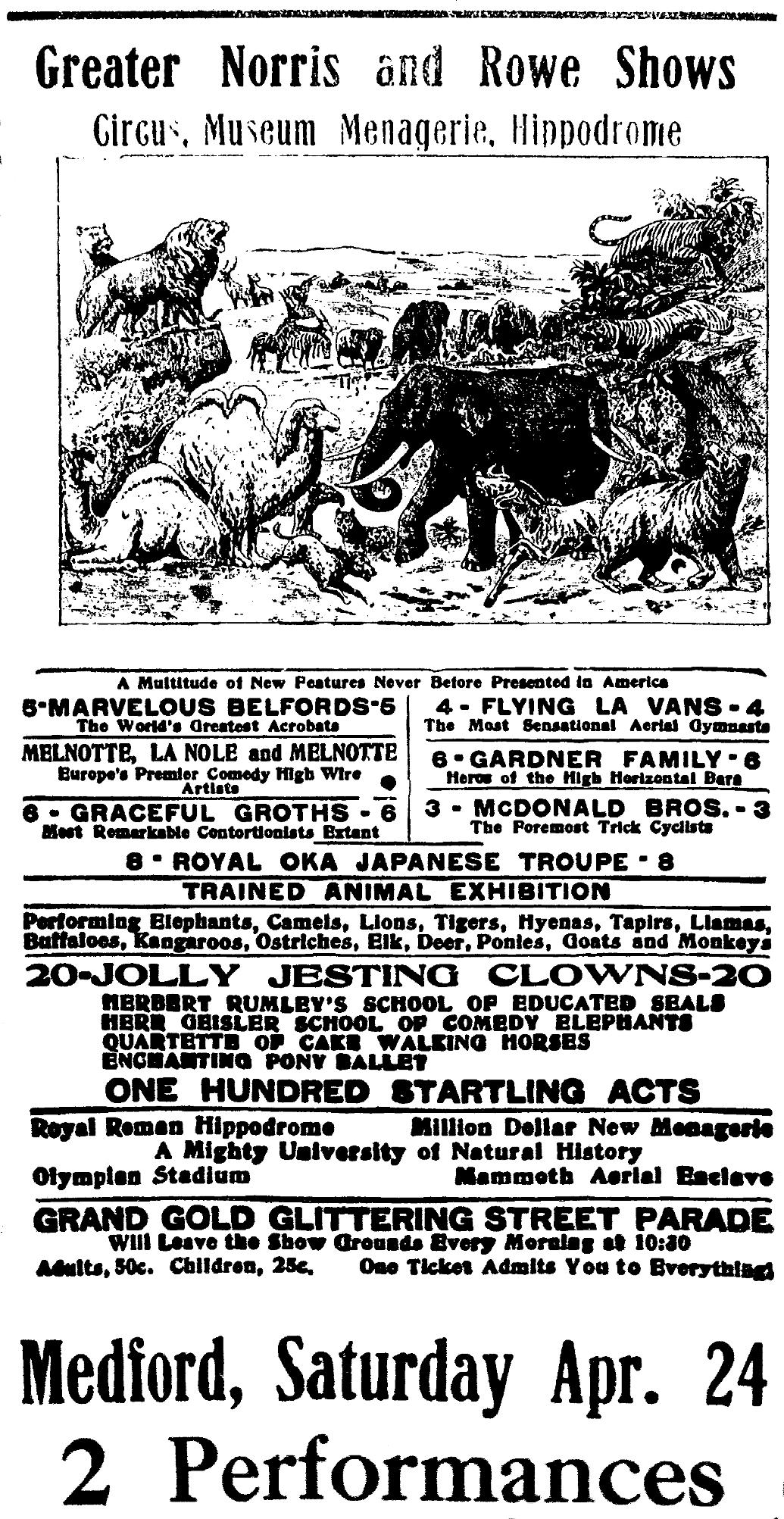 Medford Daily Tribune, April 12, 1909