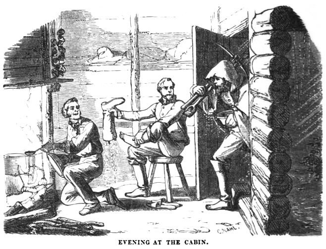 Evening at the Cabin, January 1859 Hutchings' Illustrated California Magazine