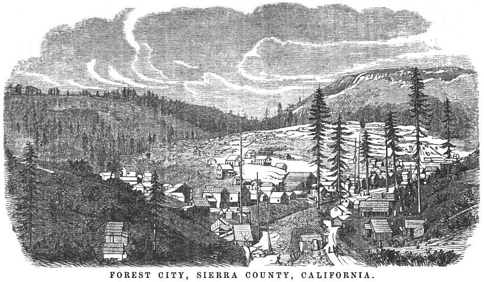 Forest City, California September 1858 Hutchings' Illustrated California Magazine