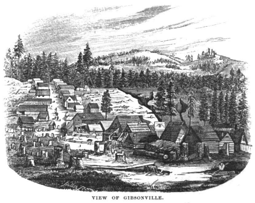 Gibsonville, California November 1856 Hutchings' Illustrated California Magazine