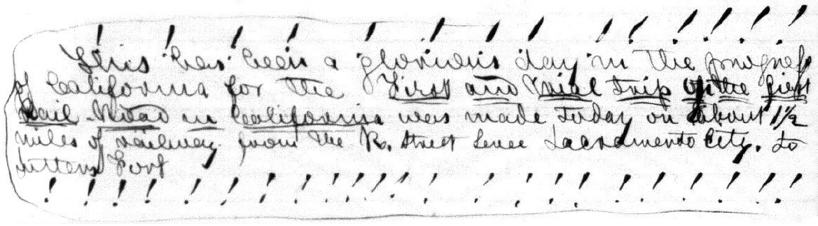 James Mason Hutchings diary August 20, 1855