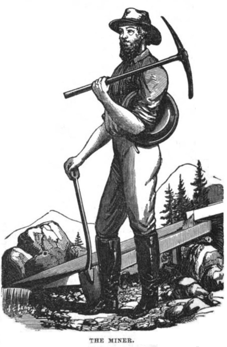 The Miner, February 1857 Hutchings' Illustrated California Magazine