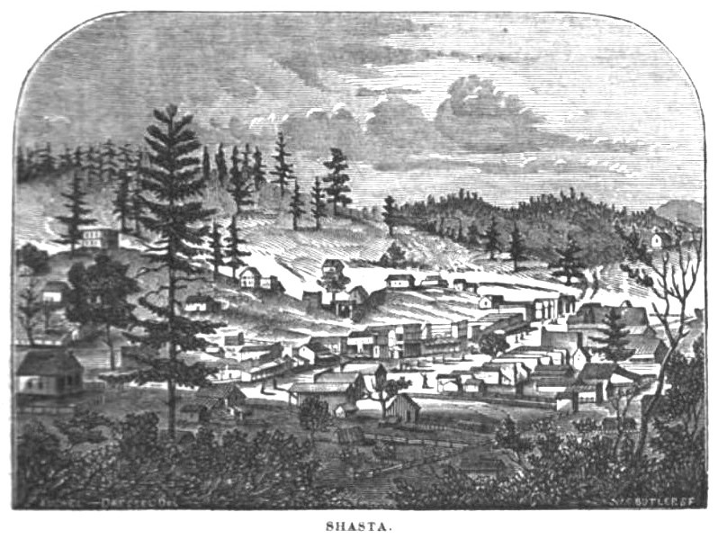 Shasta City, July 1857 Hutchings' Illustrated California Magazine