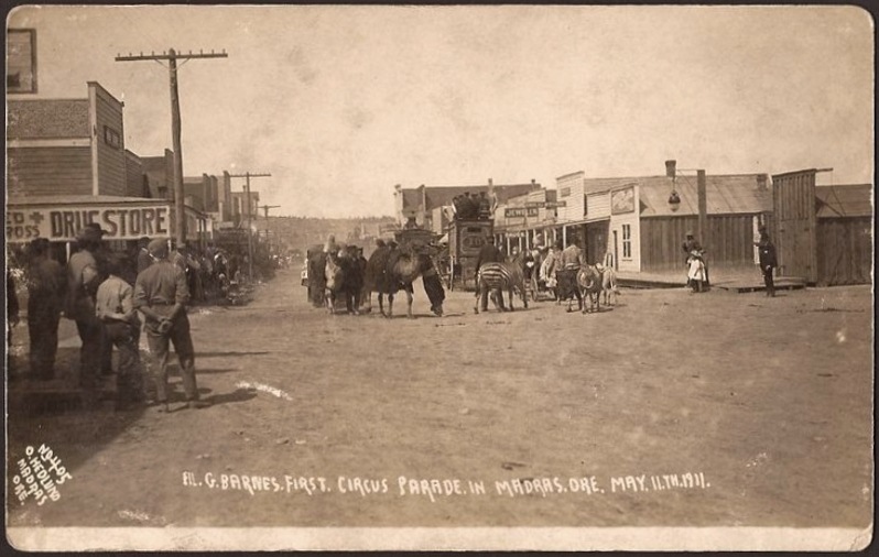 Al G. Barnes Circus, Madras, Oregon 1911