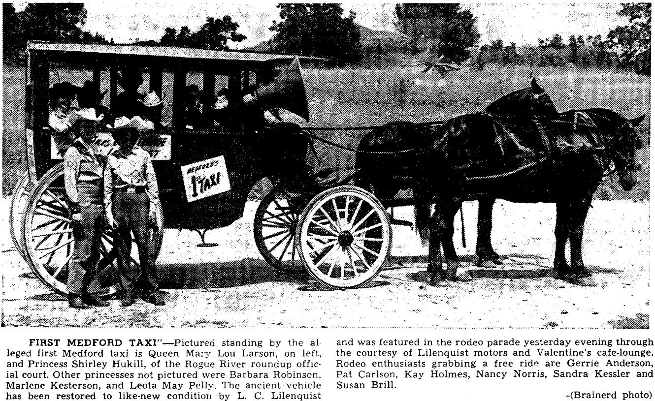Possibly Medford's First Taxi