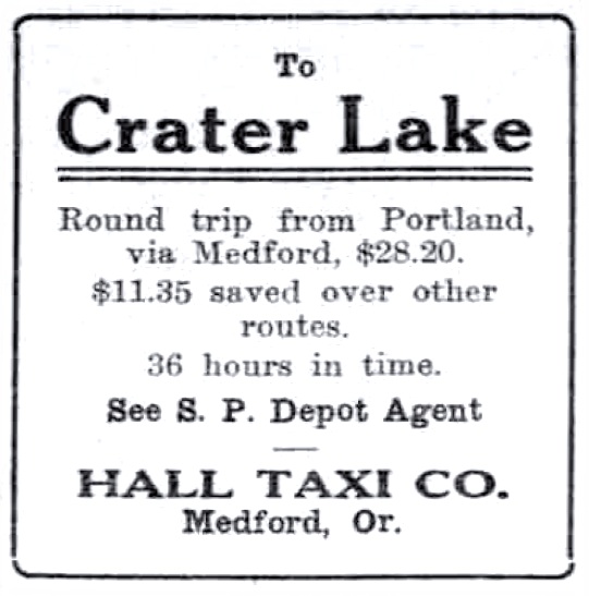 Hall Taxi Co. ad, July 13, 1913 Sunday Oregonian