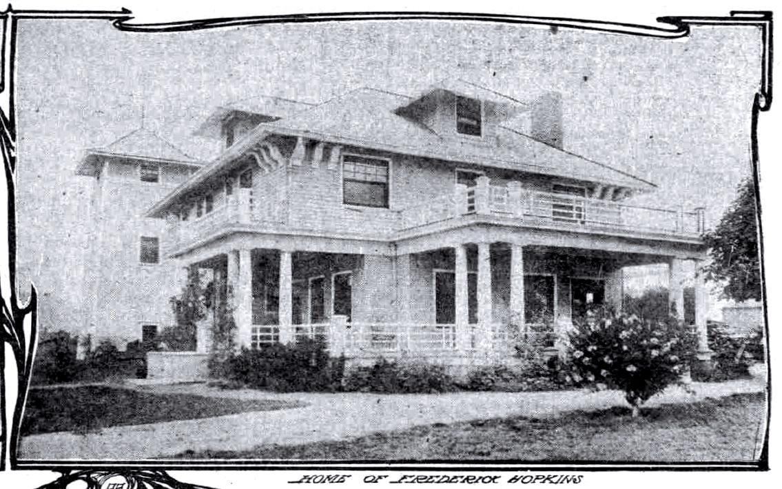 Frederick Hopkins residence, Snowy Butte Orchard, May 9, 1909 Oregonian