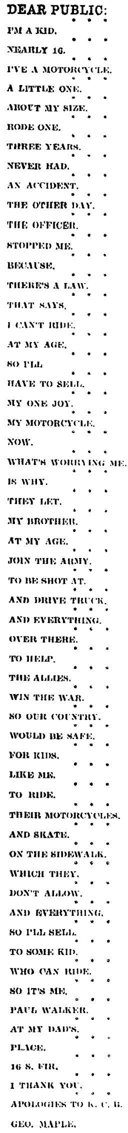 October 2, 1920 Medford Mail Tribune