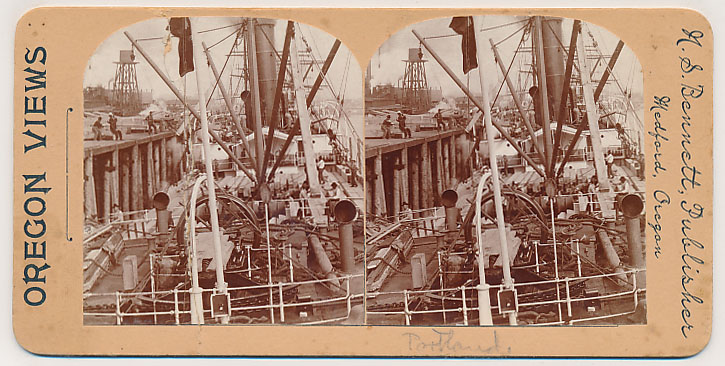 Portland harbor, N. S. Bennett stereoview