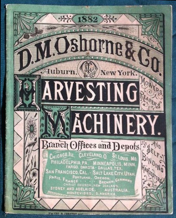 D. M. Osborne catalog 1882