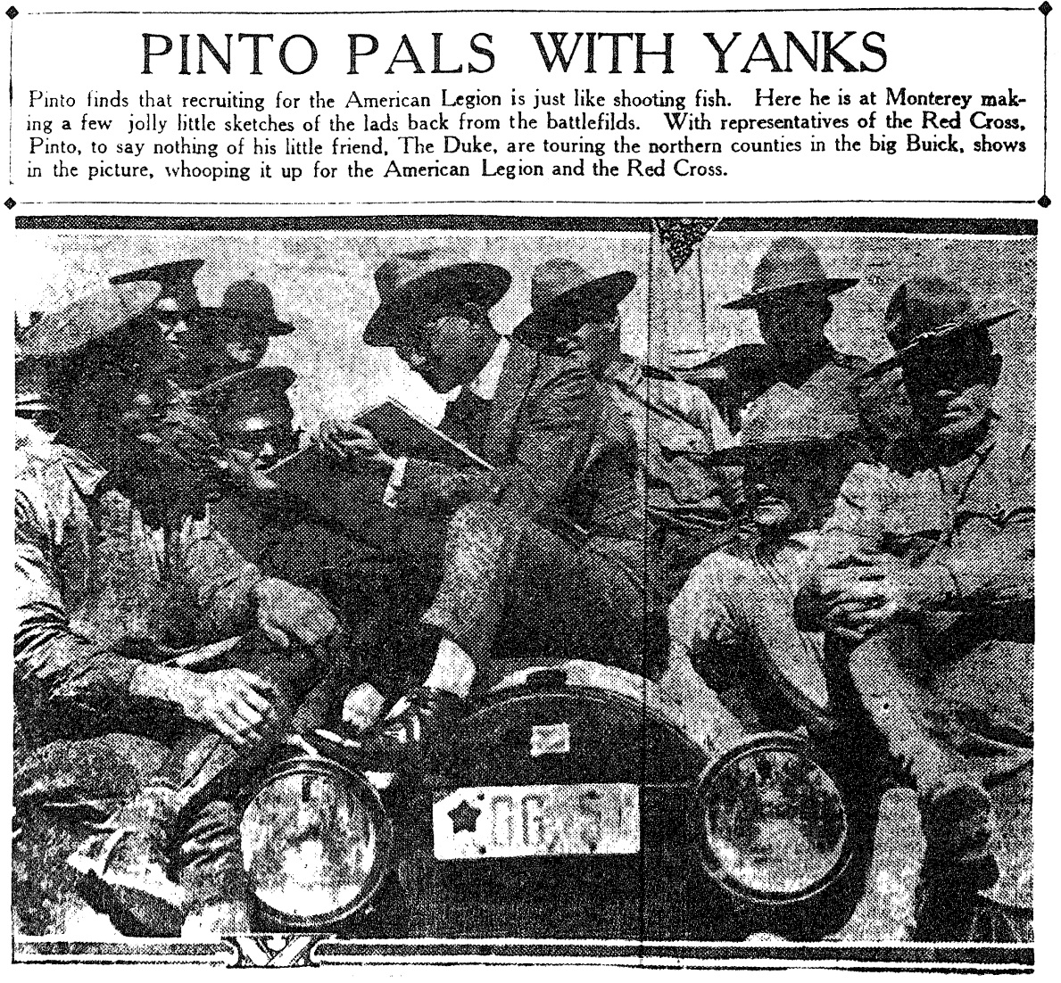 Pinto Colvig, October 3, 1919 San Francisco Bulletin