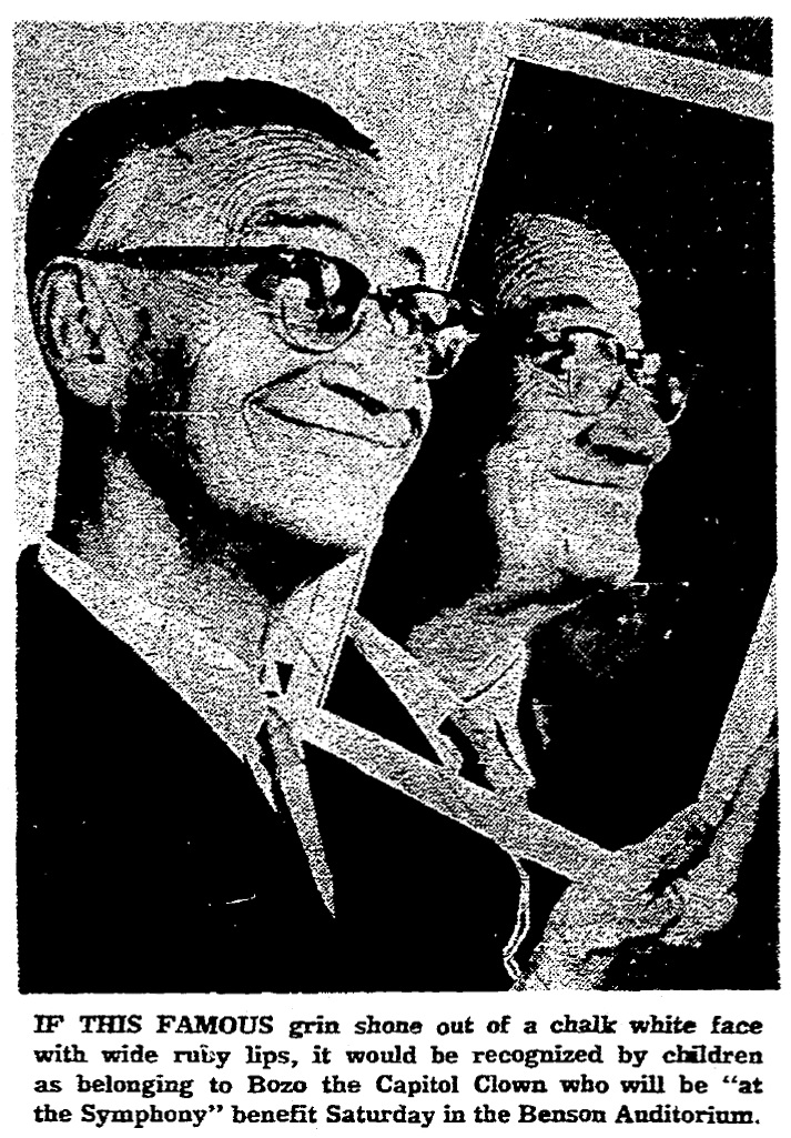Pinto Colvig, September 16, 1961 Oregonian