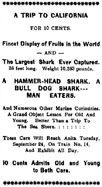 September 18, 1901 Anita, Iowa Republican